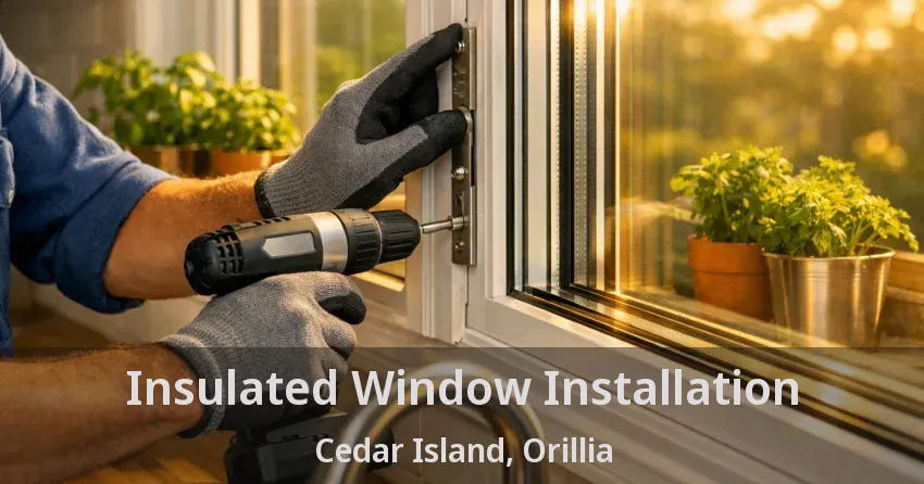 Insulated Window Installation Cedar Island, Orillia - ON