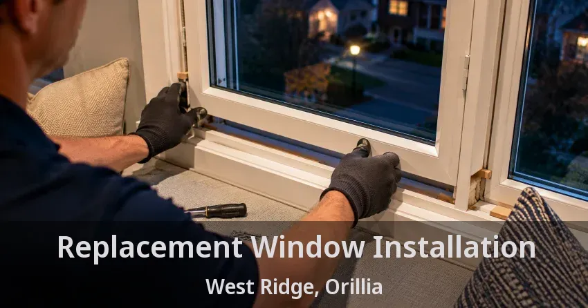 Replacement Window Installation West Ridge, Orillia - ON