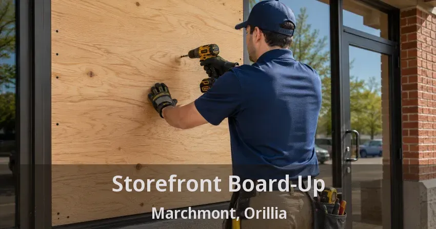 Storefront Board-Up Marchmont, Orillia - ON