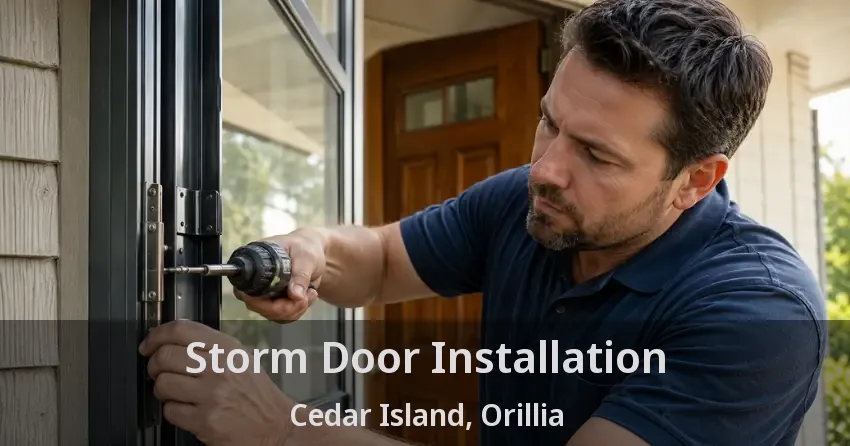 Storm Door Installation Cedar Island, Orillia - ON
