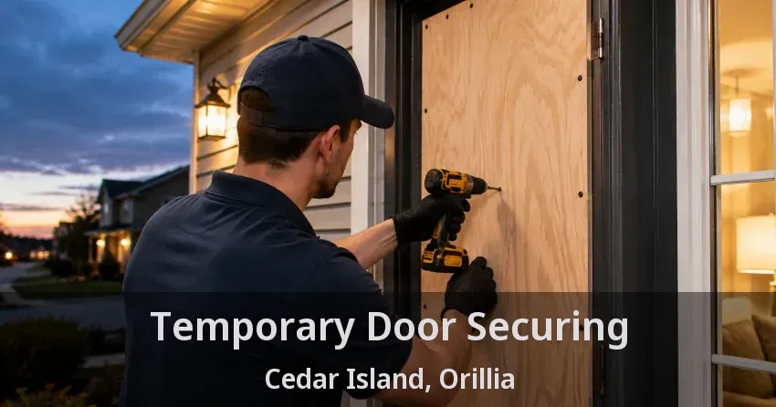 Temporary Door Securing Cedar Island, Orillia - ON