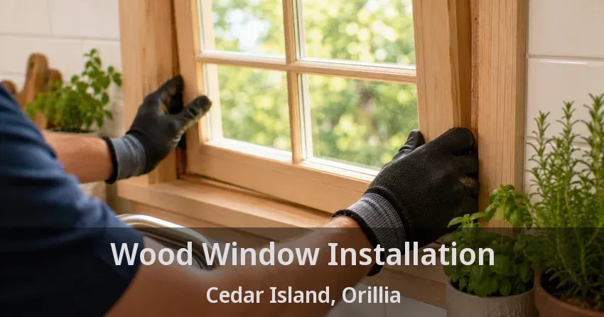 Wood Window Installation Cedar Island, Orillia - ON