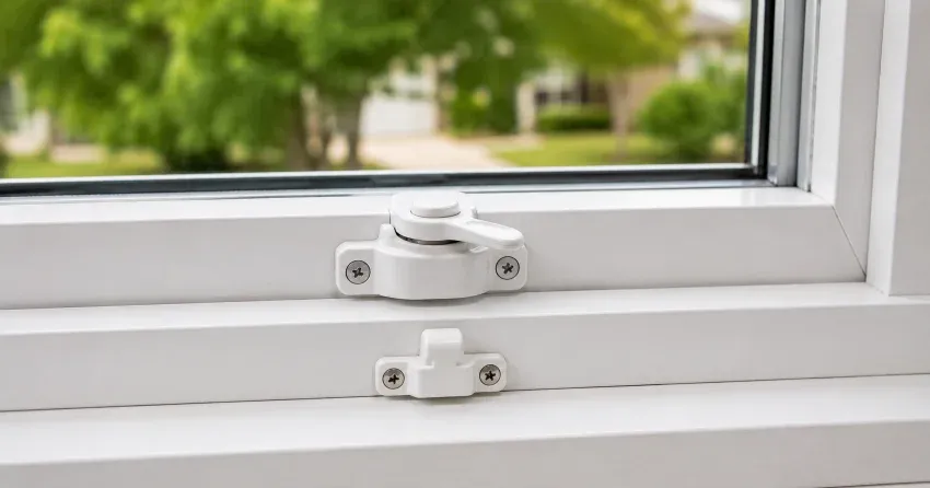 technician installing new window latch hardware in Orillia